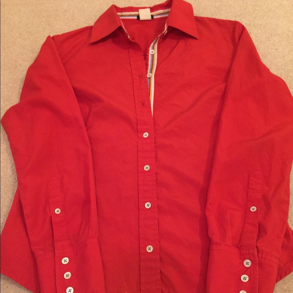 J. Crew long sleeve button down shirt size PS